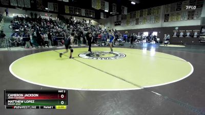 106 lbs Champ. Round 1 - Matthew Lopez, Bishop Amat vs Cameron Jackson, John F Kennedy