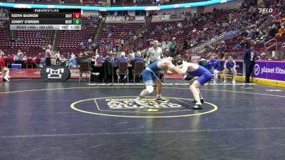 160 lbs First Round - Keith Barker, Southern Lehigh vs Jonny O'Brien, North Penn
