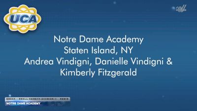 Notre Dame Academy [2026 Cheer - Small Varsity Division II Semis] 2026 UCA National High School Cheerleading Championship DII
