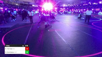 175 lbs Quarterfinal - Korbyn Harvey, Wlv Jr Wrestling vs Ollin Quintana, Unattached