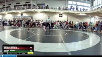 120 lbs Champ. Round 1 - Andre Suggs, Indiana vs Dominic Brown, Howe Wrestling School LLC