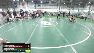 85 lbs Semifinal - Adam Walker, NC Wrestling Factory vs Cam Johnson, Corprate Landing Middle School