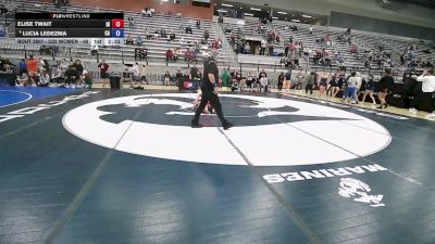 U20 Women - 68 lbs Cons. Round 6 - Elise Twait, ID vs Lucia Ledezma, CA