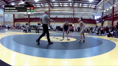 120 lbs Cons. Round 4 - Wyatt Spencer, Wyoming Seminary (PA) vs Aiden Jalajel, Coweta