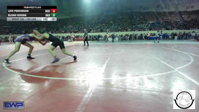 160 lbs Consi Of 32 #1 - Levi Pedorson, Mustang Middle School vs Elijah Goode, Buck Pride Wrestling