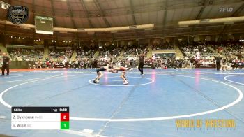 55 lbs Quarterfinal - Zeth Dykhouse, Massa's Maniacs vs Graham Willis, Victory