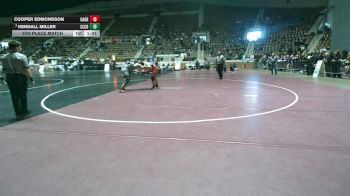 1A-4A 215 5th Place Match - Cooper Edmondson, Oak Grove vs Kendall Miller, Cleburne County