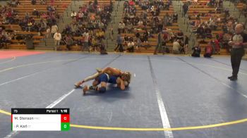 75 lbs Round 1 - Pierce Karl, Crass Trained vs Mason Stenson, Pinnacle Wrestling Club