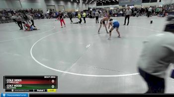 120 lbs Champ. Round 3 - Colt Hood, Oklahoma vs Cole Sides, 3F Wrestling