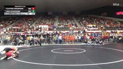 150 lbs Cons. Round 2 - Eric Schroeder, Colby Hs vs Clayton Crookham, Tonganoxie Hs