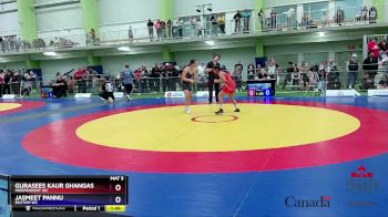 62kg Round 2 - Gurasees Kaur Ghangas, Independent WC vs Jasmeet Pannu, Rustom WC