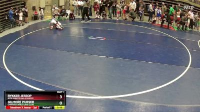 61 lbs Quarterfinal - Gilmore Purser, Charger Wrestling Club vs Rykker Jessop, Ryse Wrestling Academy