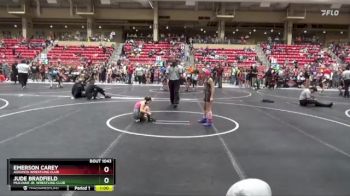 65 lbs Cons. Round 3 - Emerson Carey, Augusta Wrestling Club vs Jude Bradfield, Mulvane Jr. Wrestling Club