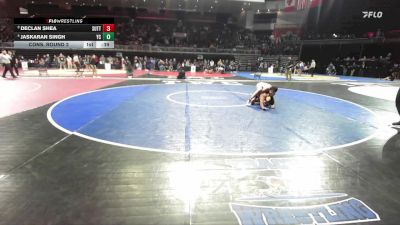 113 lbs Cons. Round 2 - Declan Shea, Sutter vs Jaskaran Singh, Yuba City