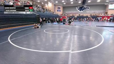 126 lbs Champ. Round 1 - Alex Shomin, Dallas Jesuit College Prep School vs Jaden Montez, Conroe