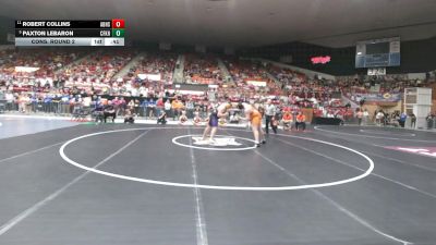 285 lbs Cons. Round 2 - Robert Collins, Abilene HS vs Paxton LeBaron, Coffeyville-Field Kindley HS