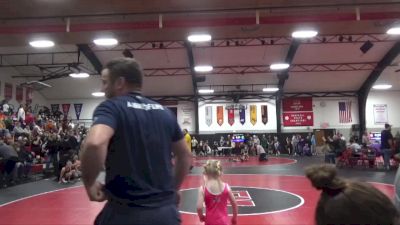 37-50 lbs Round 1 - Josephine Kozlowski, West Burlington Notre Dame vs Zarriana Sanchez, Tomahawk Wrestling Club