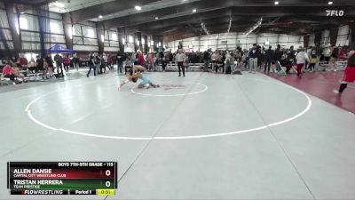 115 lbs Cons. Round 2 - Tristan Herrera, Team Prestige vs Allen Dansie, Capital City Wrestling Club