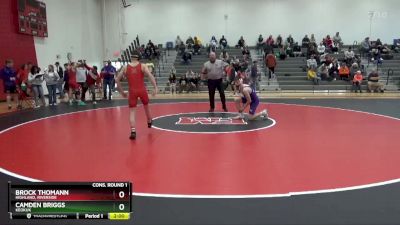 126 lbs Cons. Round 1 - Brock Thomann, Highland, Riverside vs Camden Briggs, Keokuk