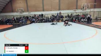 135 lbs Champ. Round 1 - Hayley Hewlett, Molalla vs Faliscity Murphy Snider, Tillamook