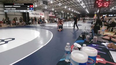 92 kg Champ. Rd Of 64 - Geoffery Freeman, UIU vs Kasey Ross, Burg Training Center