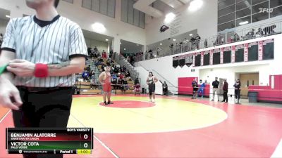 285 lbs Cons. Round 2 - Victor Cota, Palo Verde vs Benjamin Alatorre, Sweetwater Union