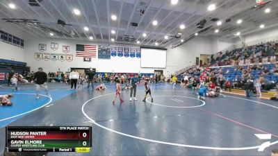 45 lbs 5th Place Match - Hudson Panter, East Side United vs Gavin Elmore, Casper Wrestling Club