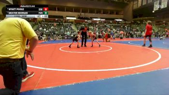 52 lbs Cons. Semi - Dexter Morgan, Prairie Grove Youth Wrestling vs Wyatt Poole, Springdale Elite Wrestling Club