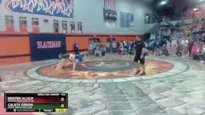 132 lbs Round 2 - Kristen Allsup, Mayhem Wrestling Club vs Calista Gibson, Forge Wrestling Club