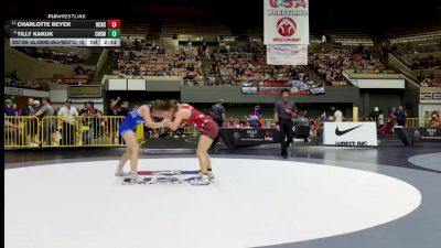 Champ. Round 2 - Charlotte Beyer, River City High School Wrestling vs Tilly Kakuk, Chino High School Wrestling