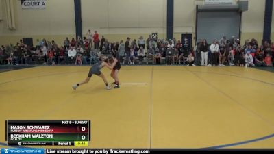 65 10U Champ. Round 1 - Beckham Walztoni, DC Elite vs Mason Schwartz, Pursuit Wrestling Minnesota