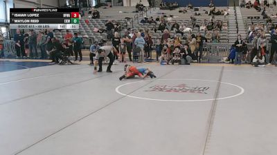 49 lbs Quarters - Waylon Reid, East Idaho Elite Wrestling Club vs Isaiah Lopez, Black Fox Wrestling Academy