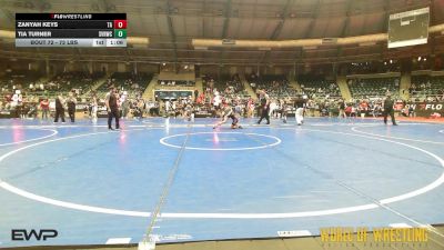 72 lbs Final - Zanyah Keys, Team Aggression vs Tia Turner, Steel Valley Renegades