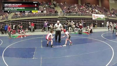 75 lbs 3rd Place Match - Archer Mccauley, Delta Wrestling Club vs Kempson Humphreys, Cedar Jr. Wrestling