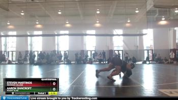 174 lbs Quarterfinal - Aaron Bancroft, Mount Olive vs Steven Martinos, Roanoke College