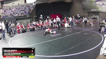 65 lbs Round 5 (6 Team) - Skylar Neisius, Nebraska Red vs Khylen Sanderson, Kansas Python