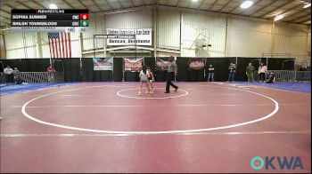 67 lbs Quarterfinal - Sophia Sumner, CacheWrestlingClub vs Shiloh Youngblood, Chickasha Youth Wrestling