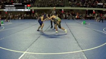 Round 2 - Jase Lhotka, Mahnomen-Waubun vs Dalton Story, Heartland Wrestling Academy