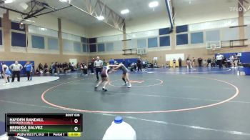 120lbs Cons. Round 3 - Briseida Galvez, Othello (Girls) vs Hayden Randall, Stevenson (Girls)