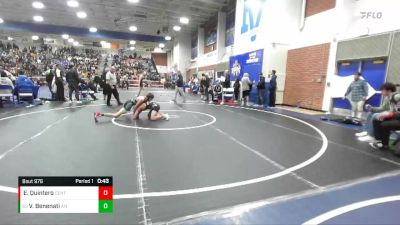 120 lbs Cons. Round 4 - Vincenzo Benenati, Aliso Niguel vs Erik Quintero, Centennial Corona