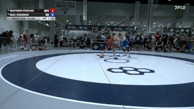74 kg Cons. Quarters - Matthew Staples, Midwest Regional Training Center vs Mac Crosson, Sebolt Wrestling Academy
