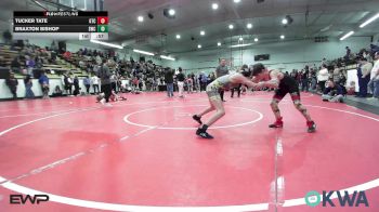 76-80 lbs Consi Of 4 - Tucker Tate, Grove Takedown Club vs Braxton Bishop, Salina Wrestling Club