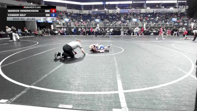 60 lbs Consi Of 8 #2 - Maddon Hendrickson, Hawks WC (Lincoln) vs Connor Self, King Select