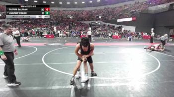 150 lbs Cons. Round 3 - Hunter Weber, Royall/Wonewoc Center vs Taitum Bauman, Lakeland Wrestling Club