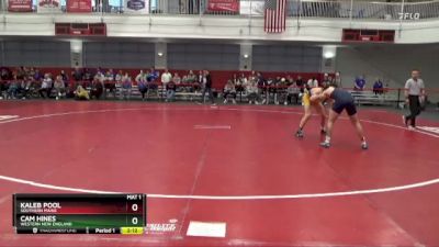 157 lbs Cons. Round 4 - Cam Hines, Western New England vs Kaleb Pool, Southern Maine