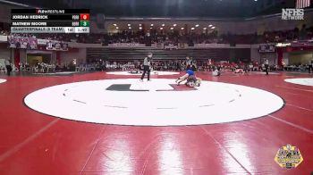 138 lbs Quarterfinals (8 Team) - Jordan Hedrick, PERRY vs Mathew Moore, BERRYHILL