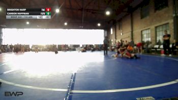 119 lbs Consi Of 4 - Brighton Harp, Tahlequah Wrestling Club vs Carson Huffman, Fort Gibson Youth Wrestling