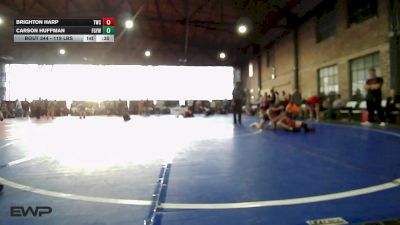 119 lbs Consi Of 4 - Brighton Harp, Tahlequah Wrestling Club vs Carson Huffman, Fort Gibson Youth Wrestling