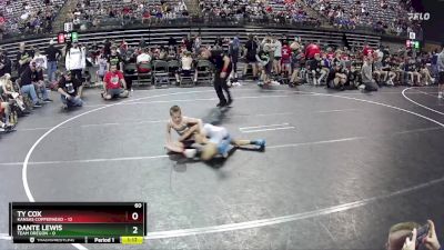 60 lbs Semis & 1st Wrestleback (8 Team) - Ty Cox, Kansas Copperhead vs Dante Lewis, Team Oregon