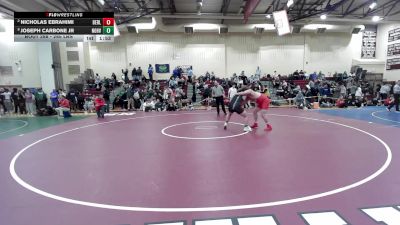 285 lbs Quarterfinal - Nicholas Ebrahimi, Berlin vs Joseph Carbone Jr, North Haven